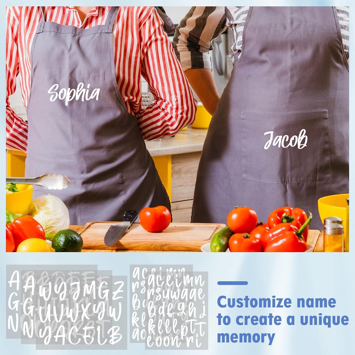 Letras de Planchar Harloon 8 Hojas 24x18 cm Blancas DIY