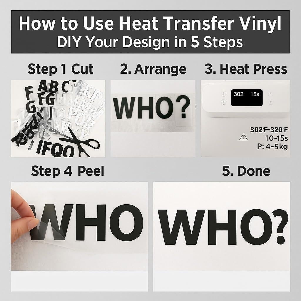 Letras de Vinilo Termoadhesivas WRTUUED 2" Negras A-Z 420 Piezas