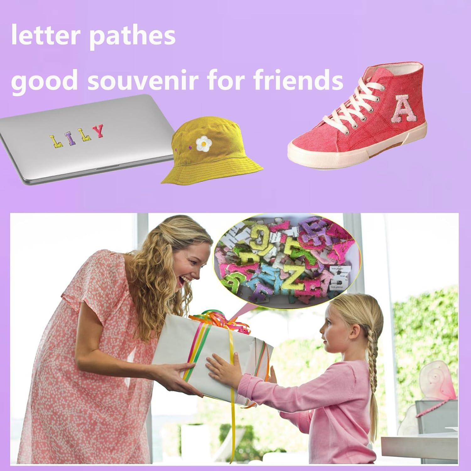 Parche de Letras Chenille Autoadhesivo Yszhijia A-Z 26pcs