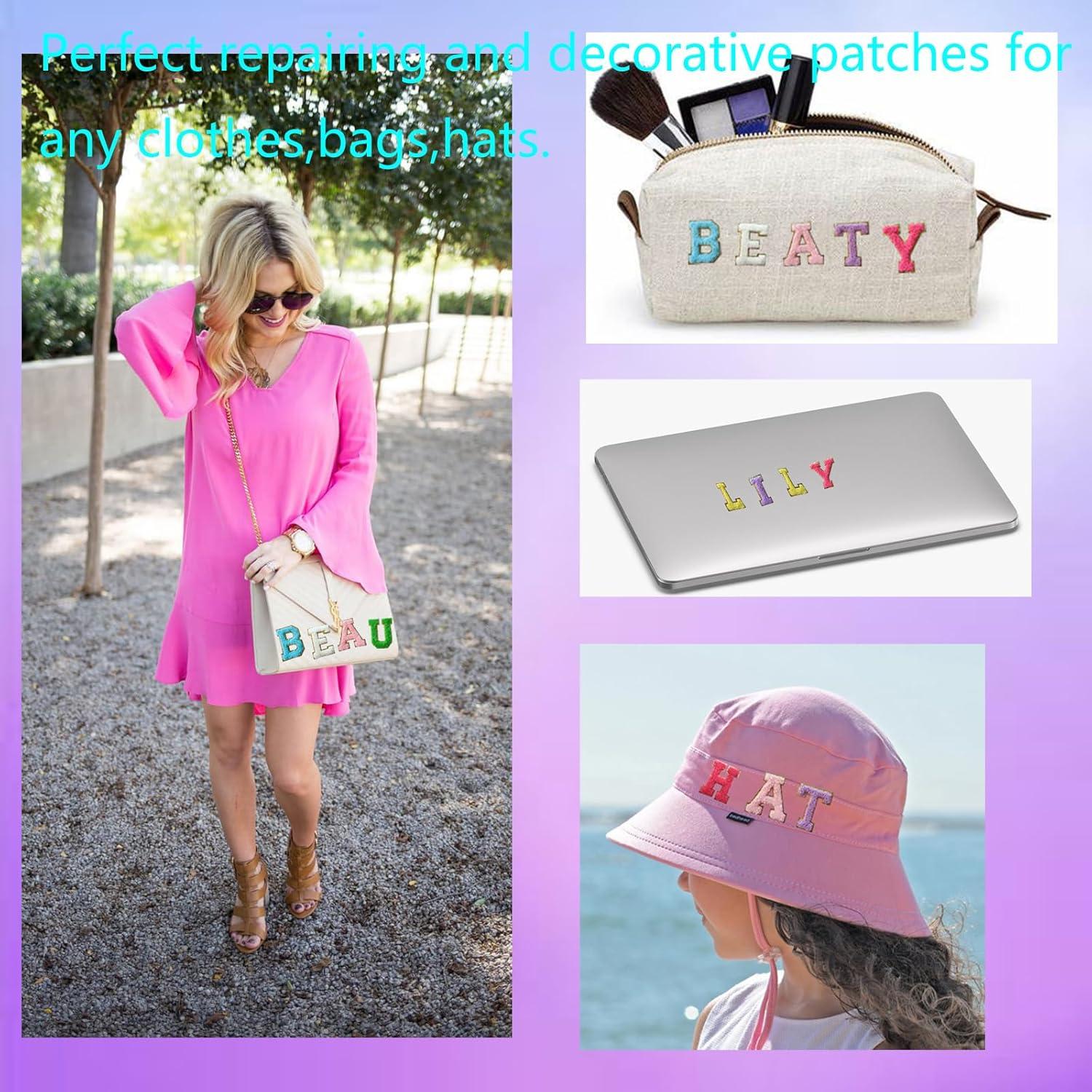 Parche de Letras Chenille Autoadhesivo Yszhijia A-Z 26pcs