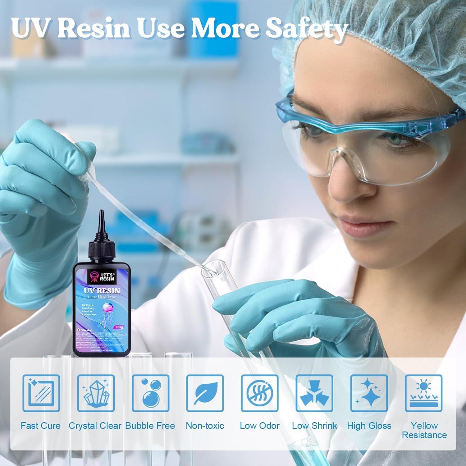 Resina UV LET'S RESIN 300g Transparente Baja Viscosidad