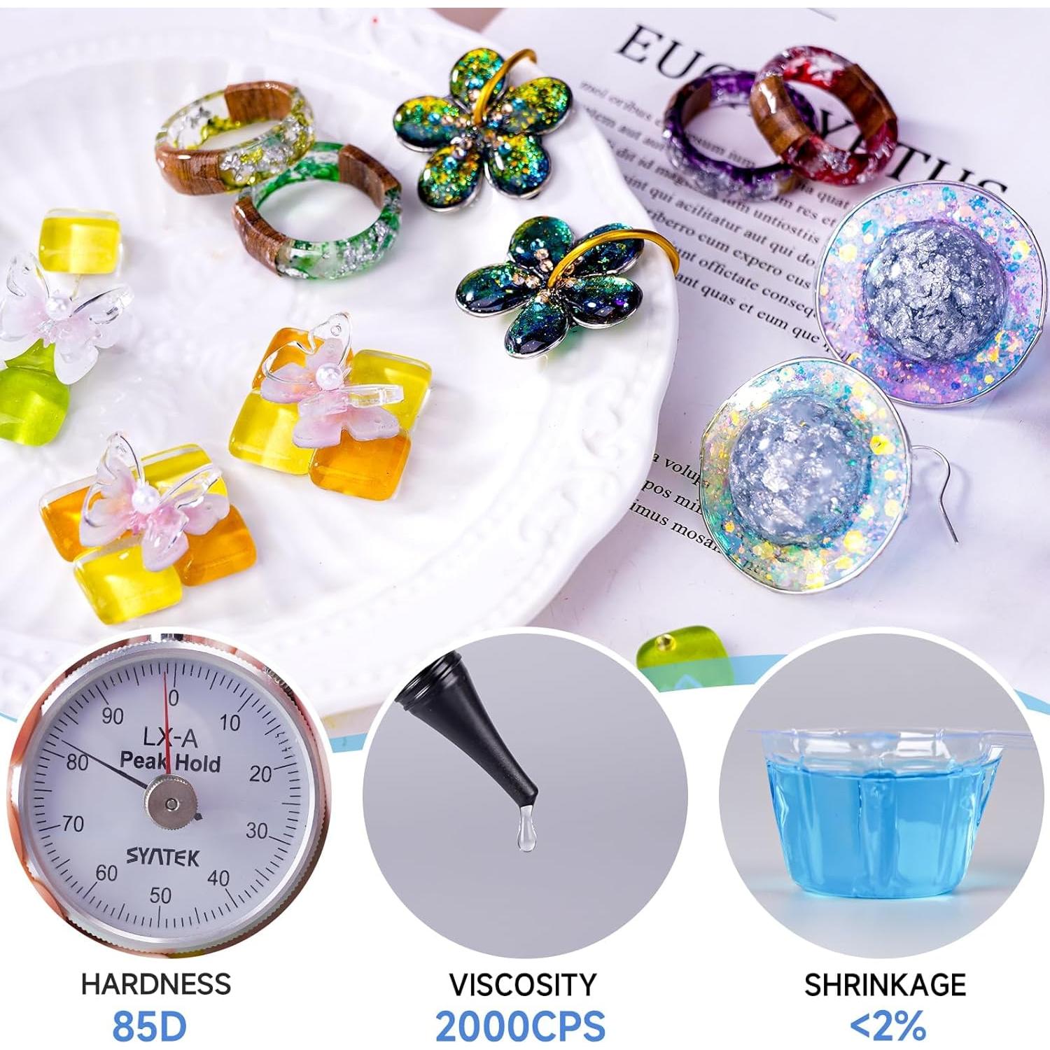 Resina UV LET'S RESIN 300g Transparente Baja Viscosidad