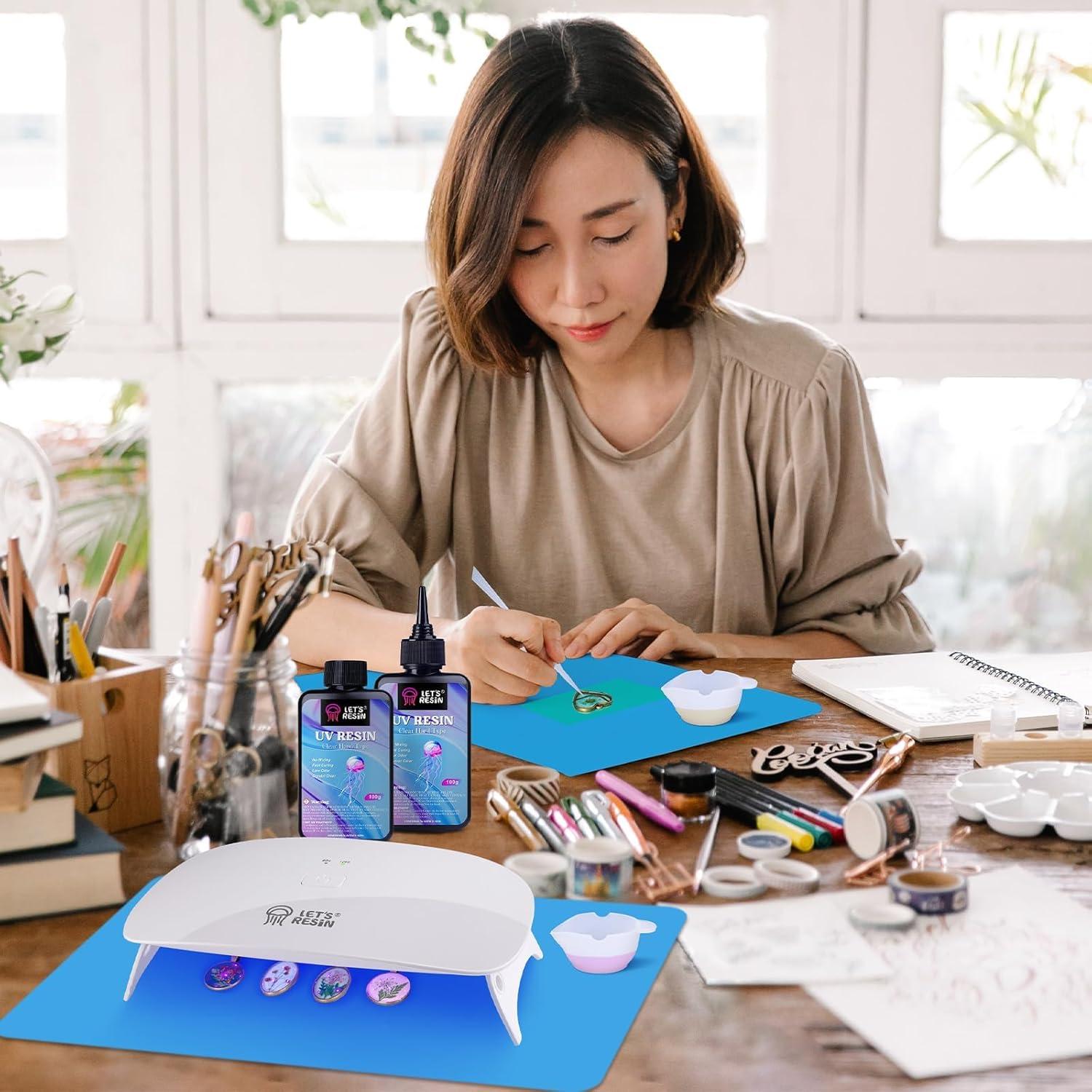 Resina UV LET'S RESIN 300g Transparente Baja Viscosidad