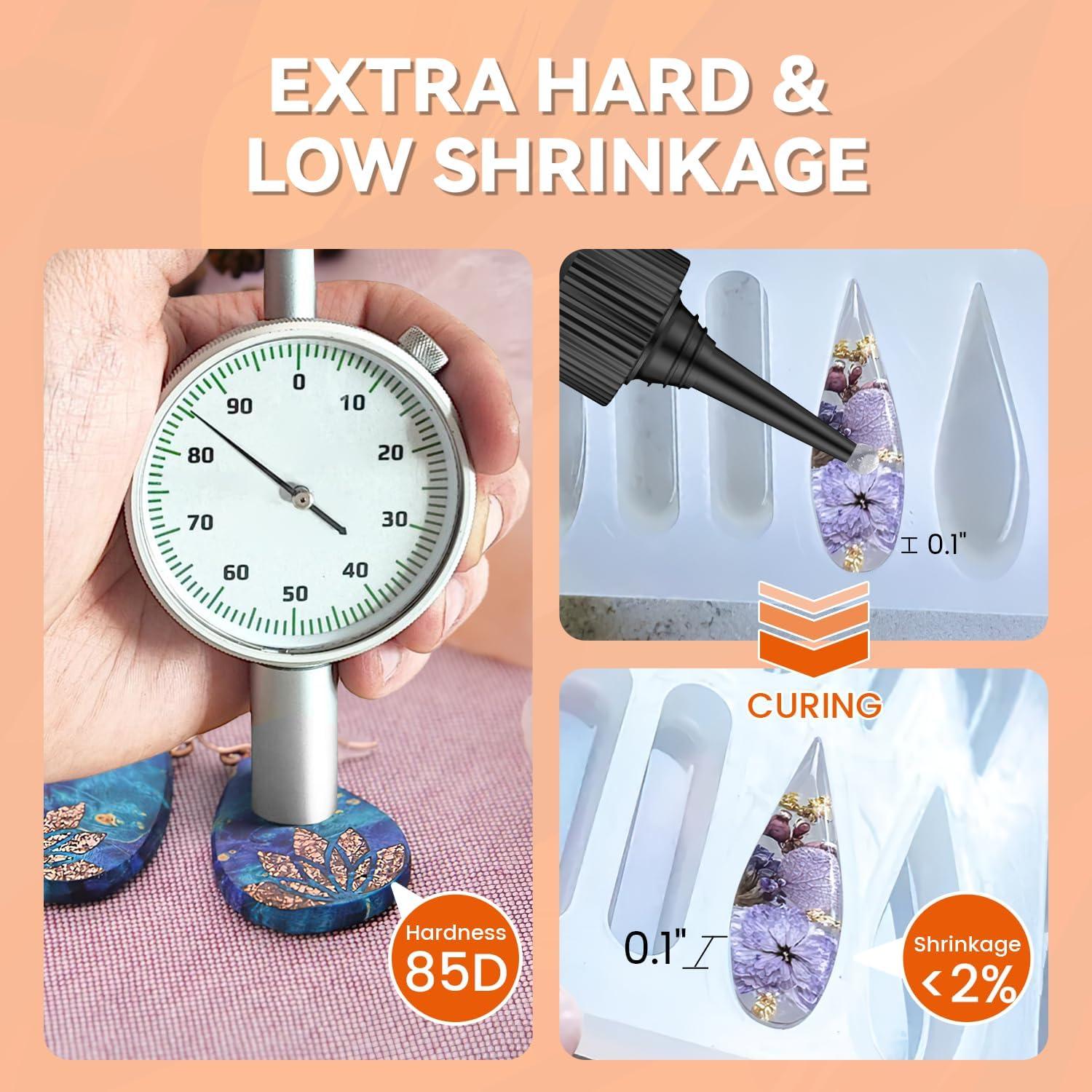 Resina UV 250g Vivresina Cristal Claro Duro Curado Rápido