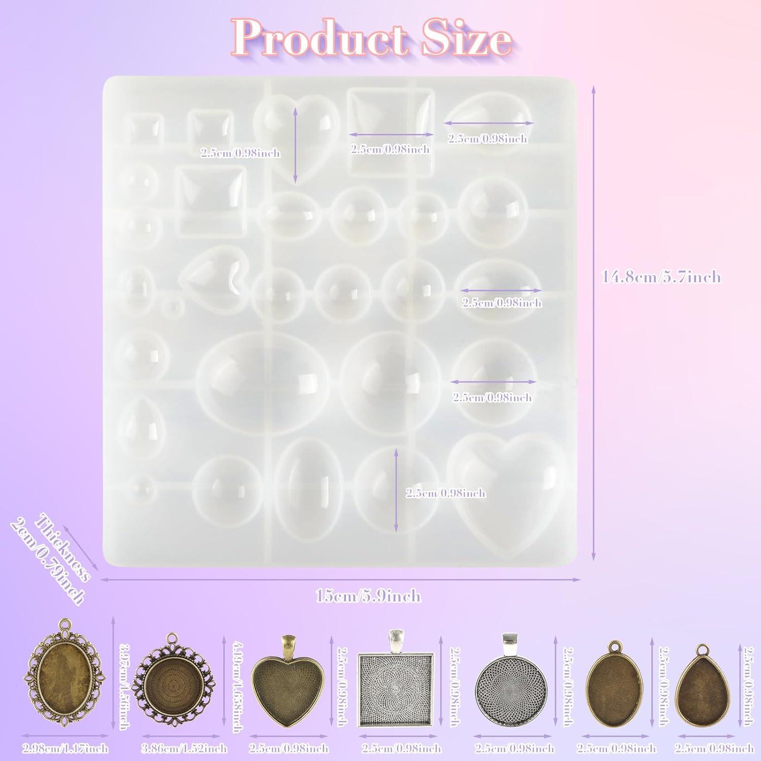 Kit de Moldes de Joyería LPZNUYVC con 40 Bandejas de Metal