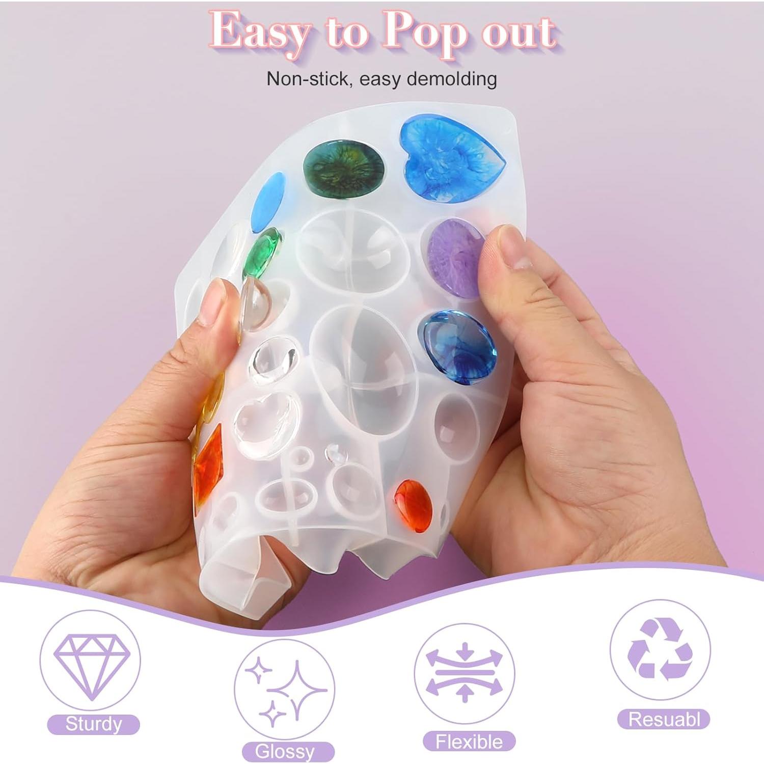 Kit de Moldes de Joyería LPZNUYVC con 40 Bandejas de Metal