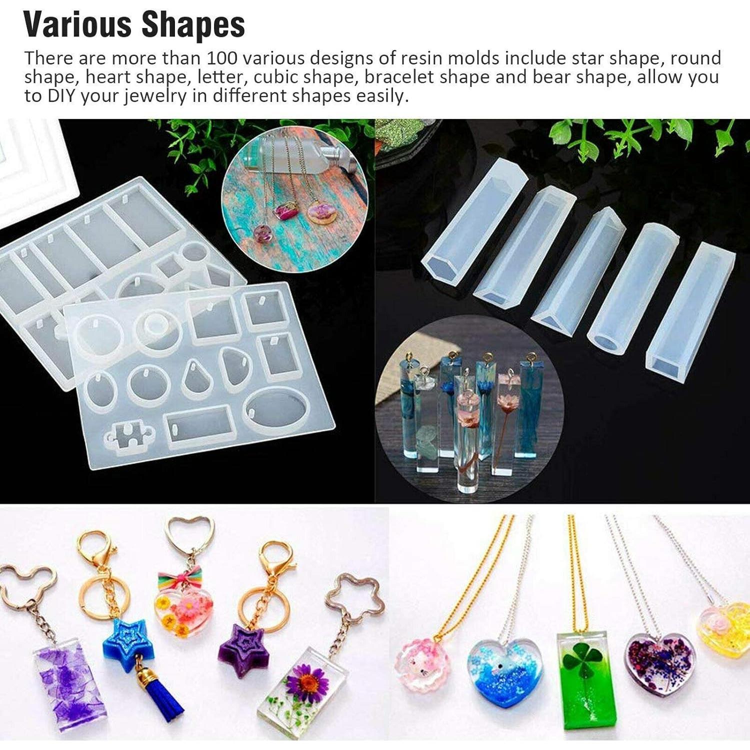 Kit de Moldes de Silicona para Joyería de Resina BRAVECOW 229 Piezas