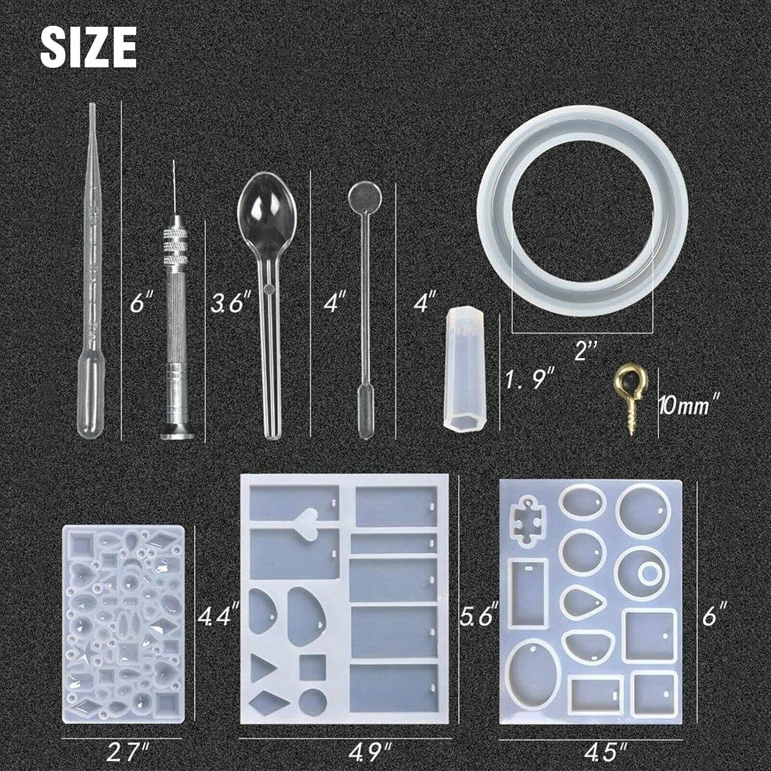 Kit de Moldes de Silicona para Joyería de Resina BRAVECOW 229 Piezas