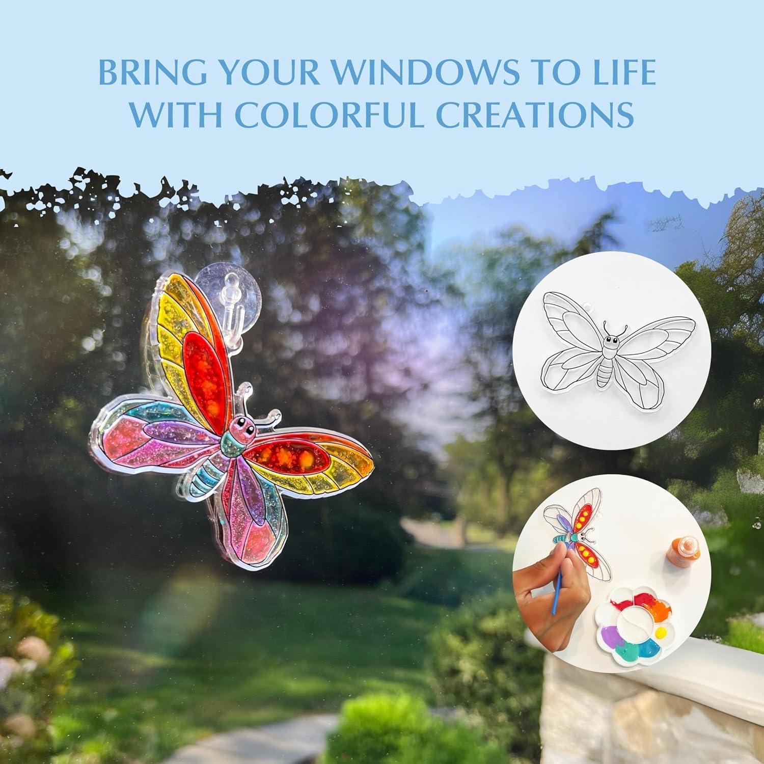 Kit de Arte de Ventana SunnyLifeStudios - Mariposas 12 Piezas