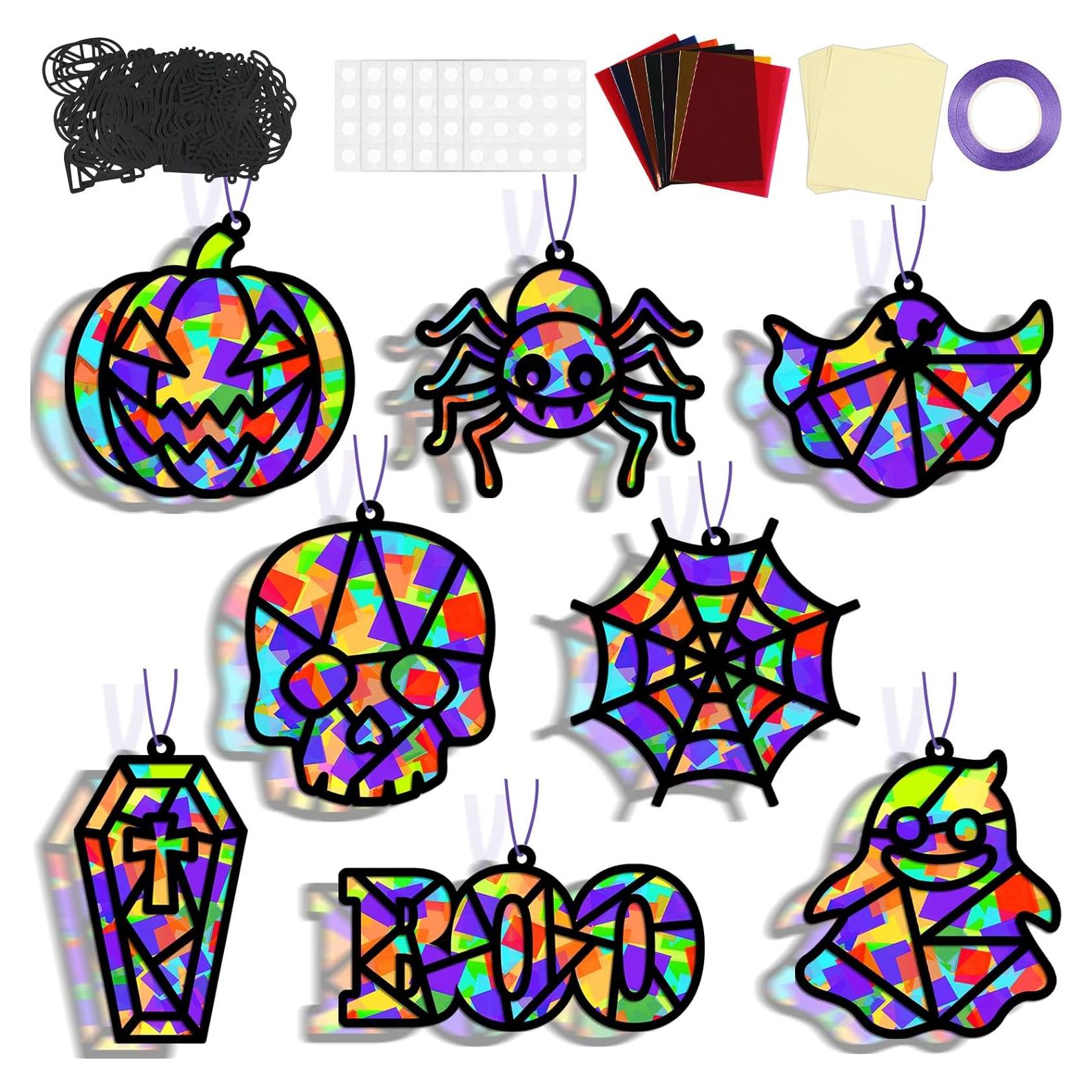 Kit de Manualidades Halloween QOUBAI 32 Piezas Decorativas