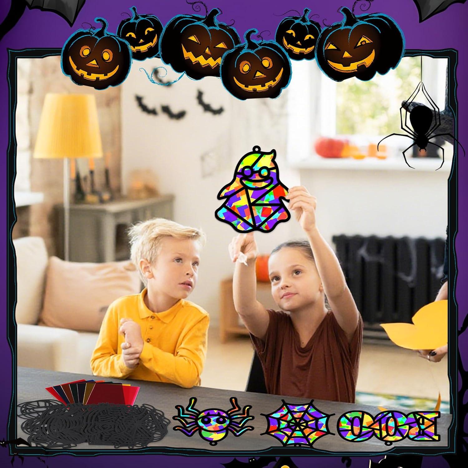 Kit de Manualidades Halloween QOUBAI 32 Piezas Decorativas