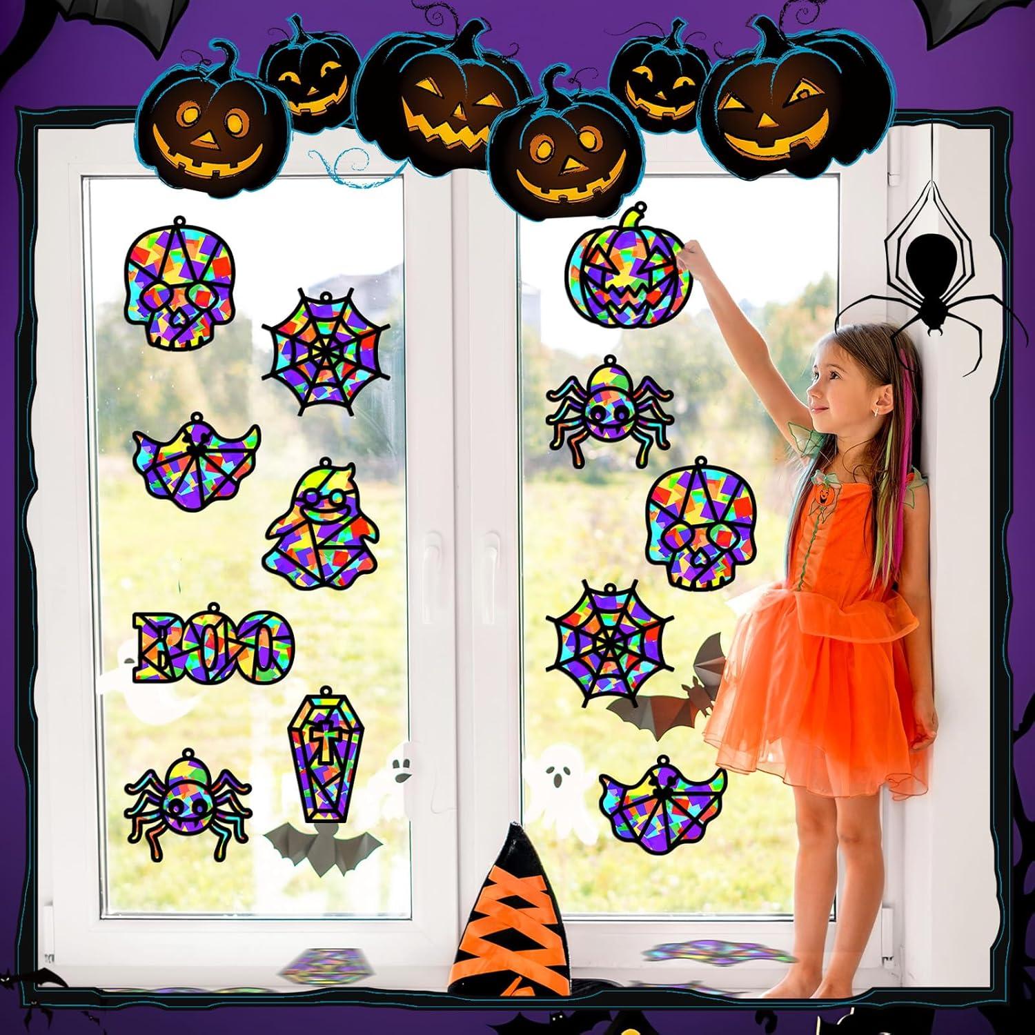 Kit de Manualidades Halloween QOUBAI 32 Piezas Decorativas