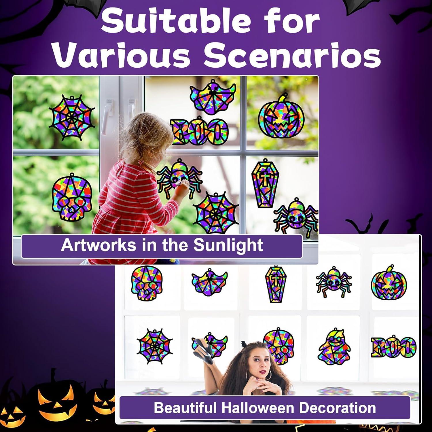 Kit de Manualidades Halloween QOUBAI 32 Piezas Decorativas