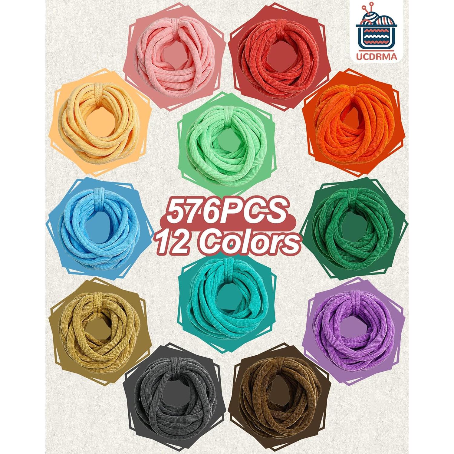 Repuesto de Bucles de Telar UCDRMA 576PCS 12 Colores Morandi