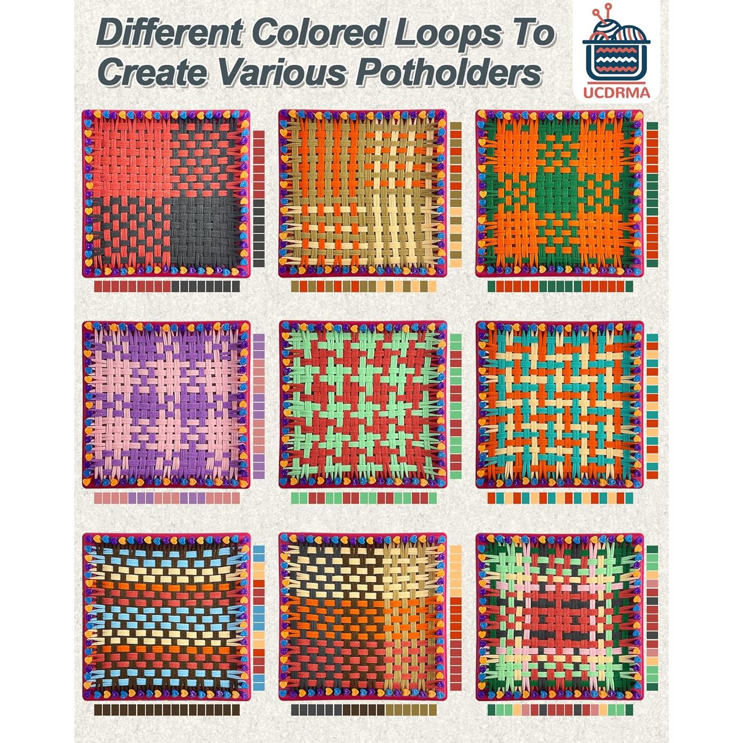 Repuesto de Bucles de Telar UCDRMA 576PCS 12 Colores Morandi