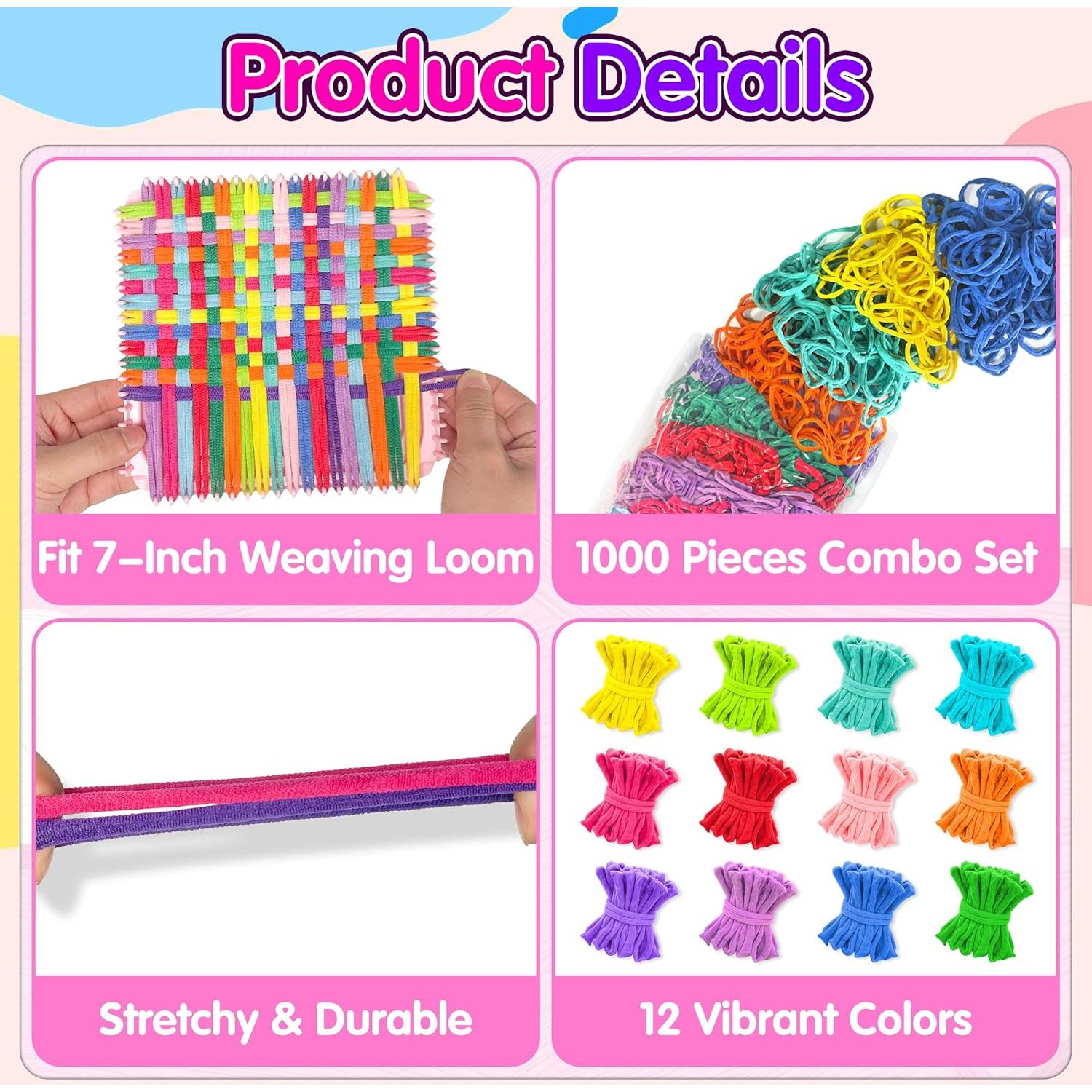 Kit de Bucles de Repuesto LINAYE 1000 Piezas 12 Colores