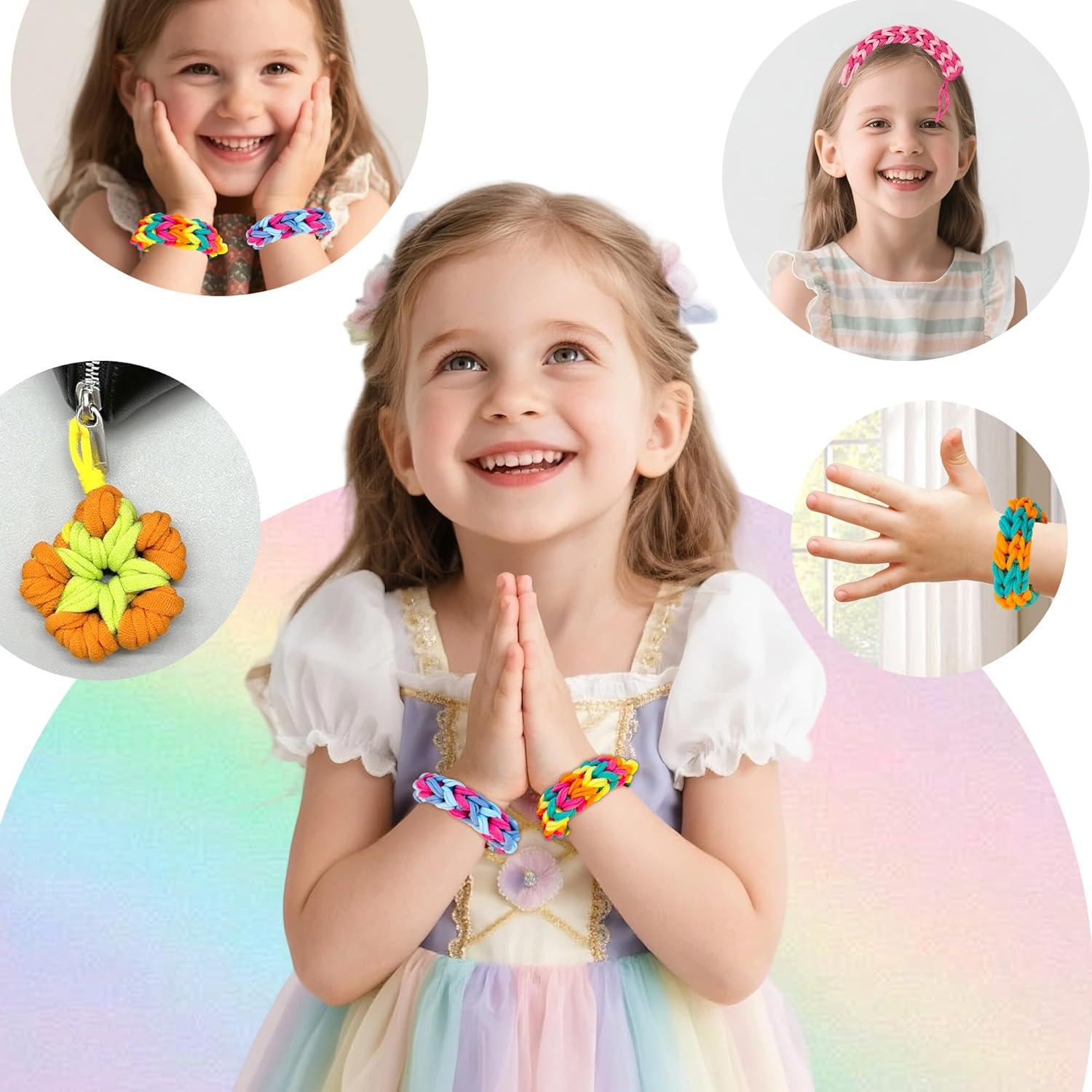 800 Bucles de Pastel Raylinix para Telar 7 Pulgadas - Manualidades