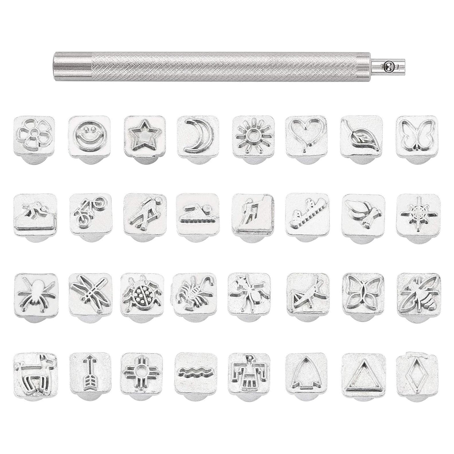 Juego de Sellos de Metal Insecto PH PandaHall 32 pcs DIY