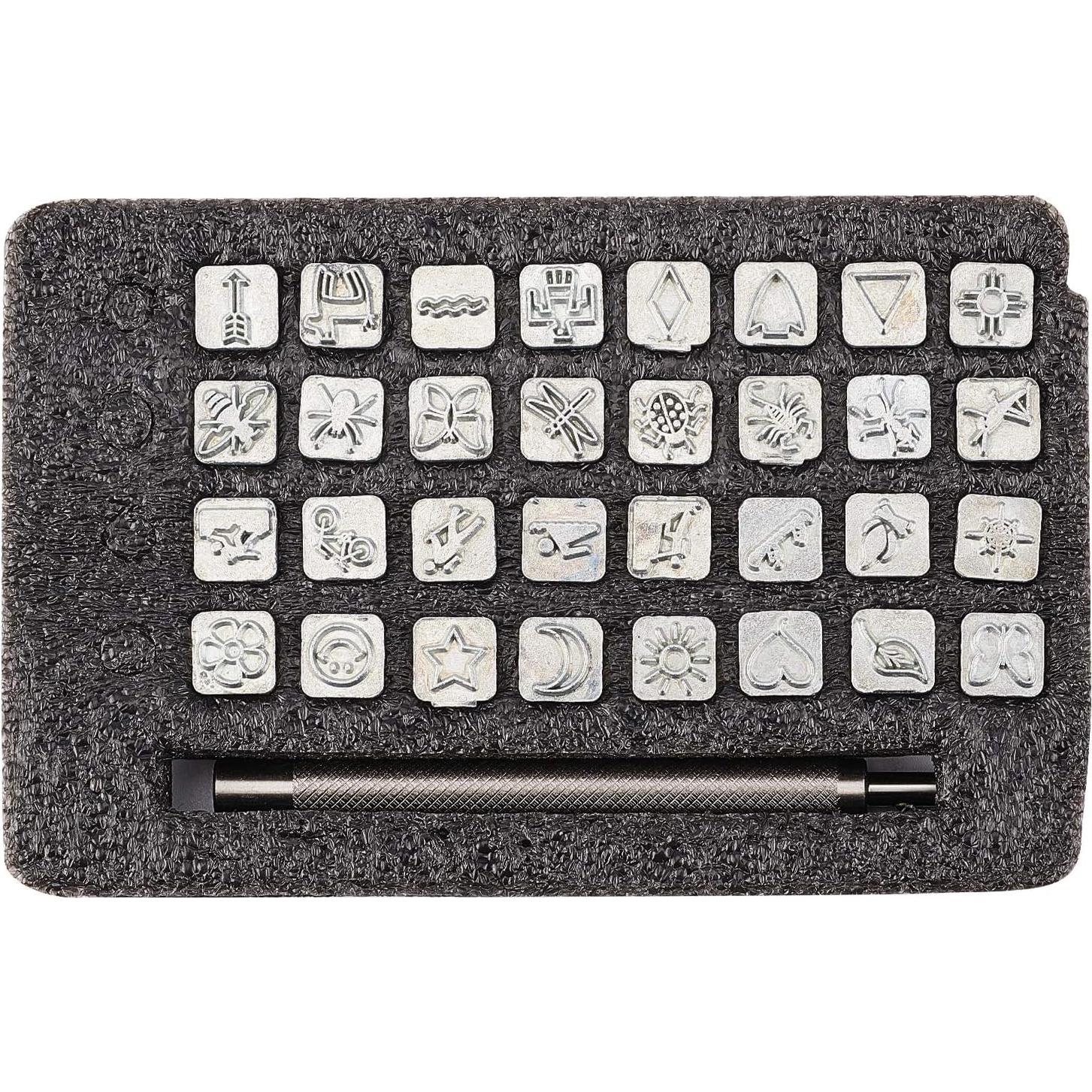 Juego de Sellos de Metal Insecto PH PandaHall 32 pcs DIY