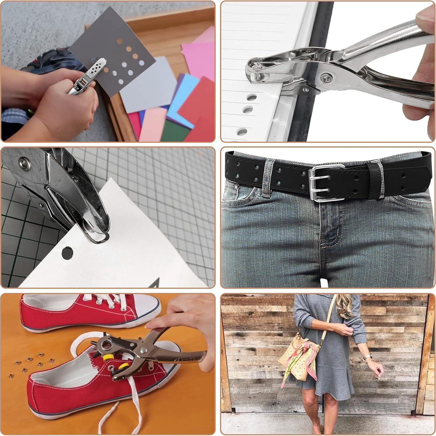 Juego de Perforación de Cuero Kamtop - 240 Remaches y Alicates