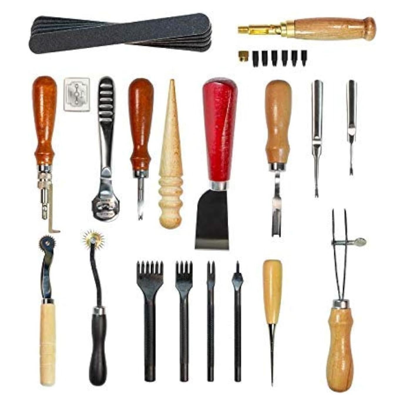 Kit de Herramientas de Cuero Citian 18 Piezas para Costura