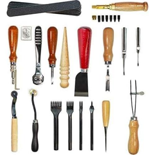 Kit de Herramientas de Cuero Citian 18 Piezas para Costura