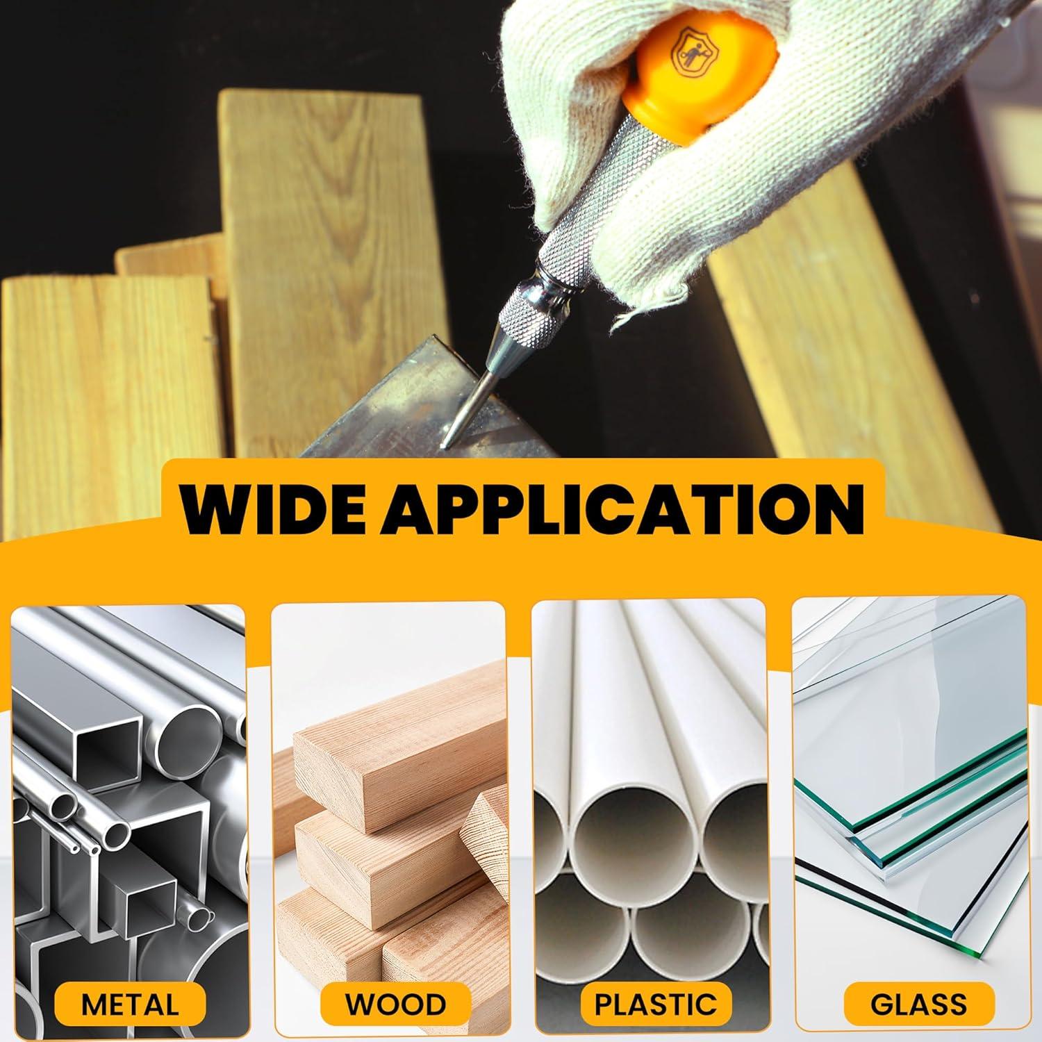 Martillo Automático MulWark 12.7 cm Acero con Resorte y Punta Reemplazable