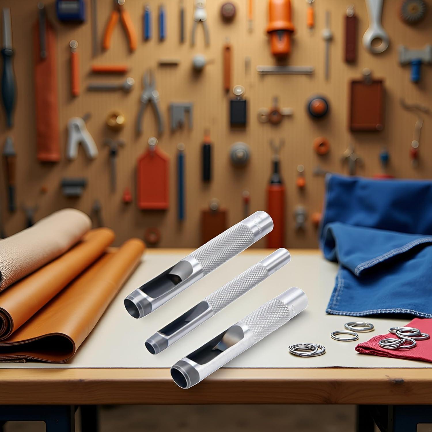 Juego de 3 Troqueles para Ojetes WaigN - Acero 0.64, 0.95, 1.27 cm