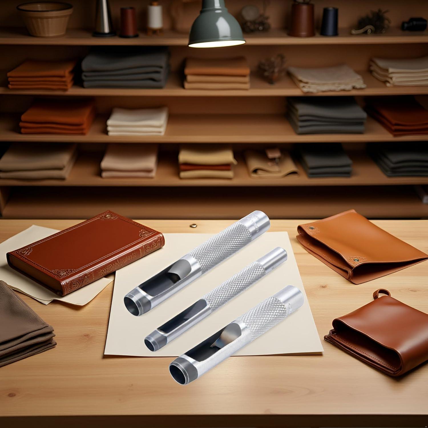 Juego de 3 Troqueles para Ojetes WaigN - Acero 0.64, 0.95, 1.27 cm