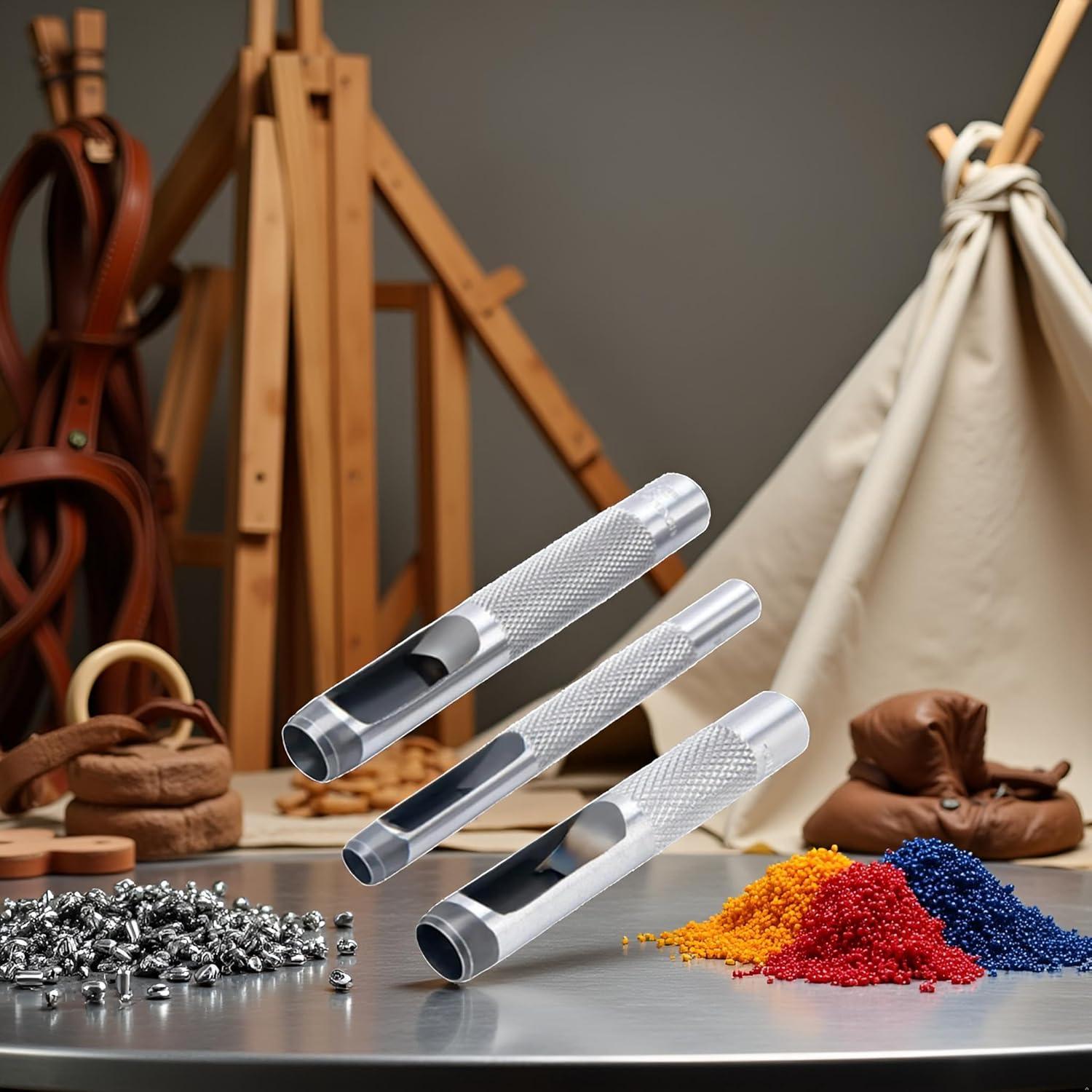 Juego de 3 Troqueles para Ojetes WaigN - Acero 0.64, 0.95, 1.27 cm