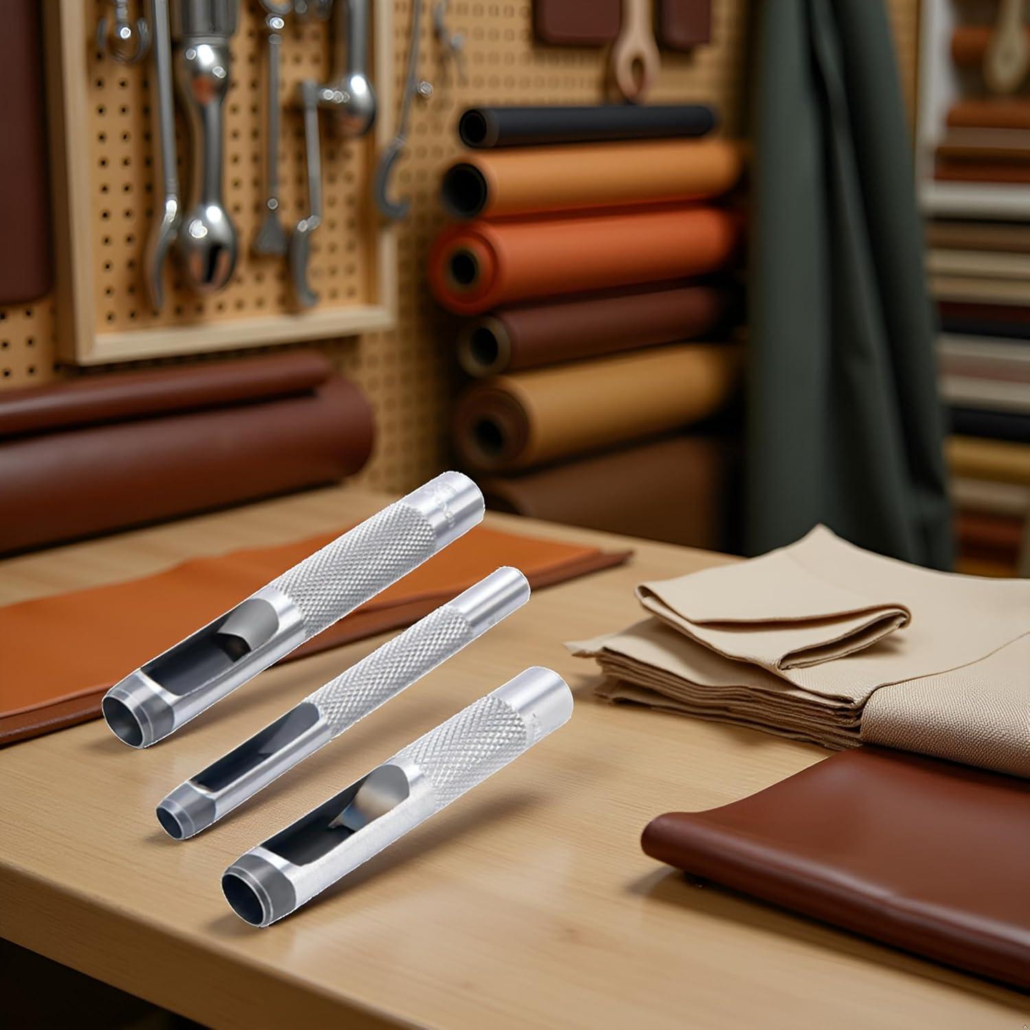 Juego de 3 Troqueles para Ojetes WaigN - Acero 0.64, 0.95, 1.27 cm