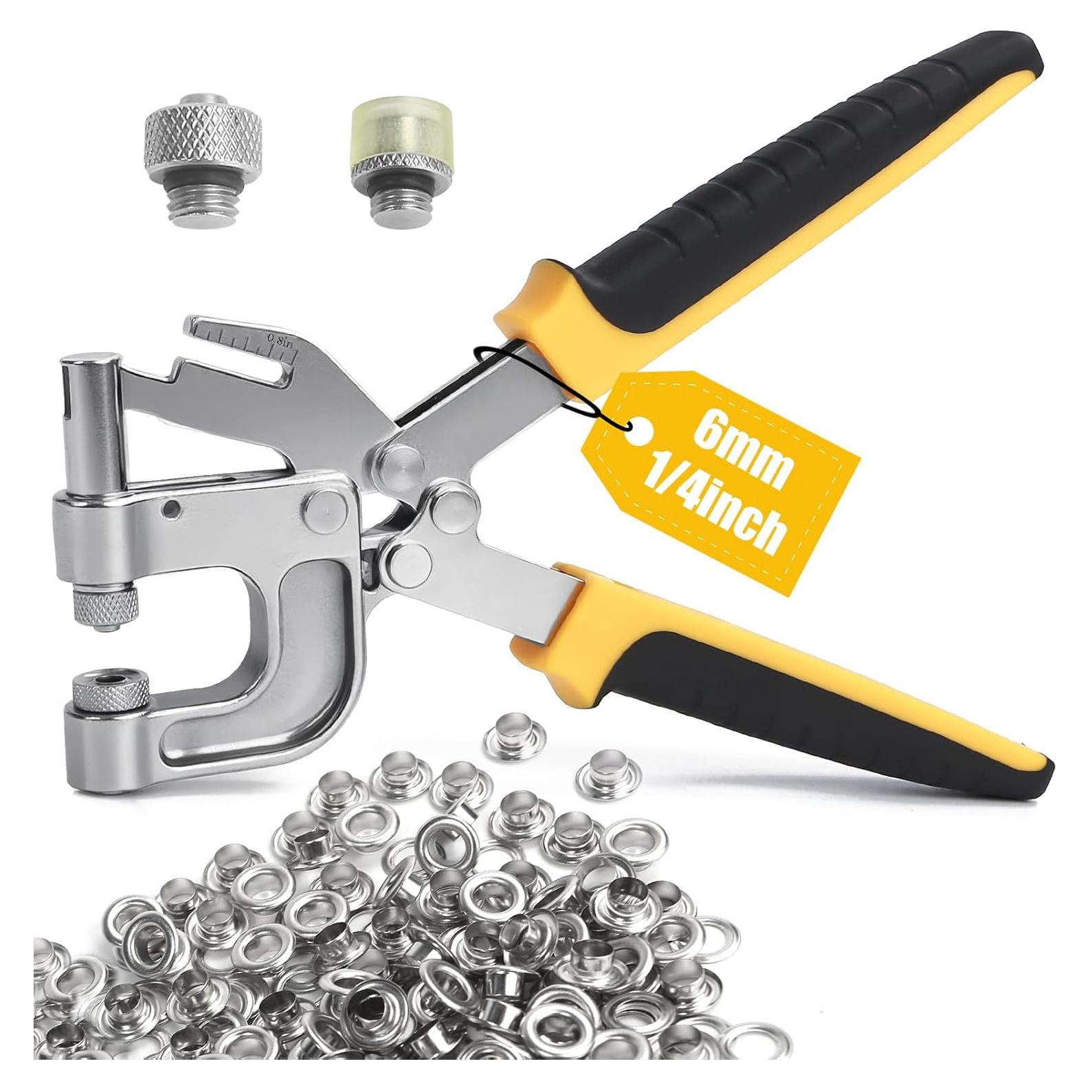 Kit de Herramientas para Ojetes BISUOSHI con Perforador 200 Ojetes 6mm