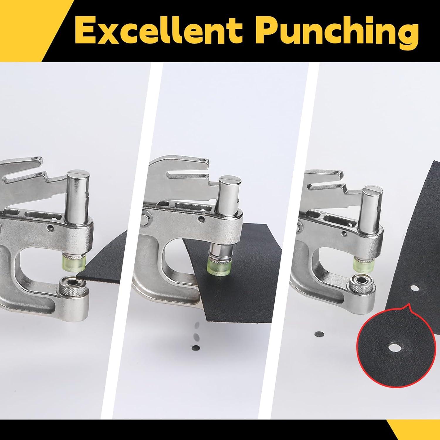 Kit de Herramientas para Ojetes BISUOSHI con Perforador 200 Ojetes 6mm