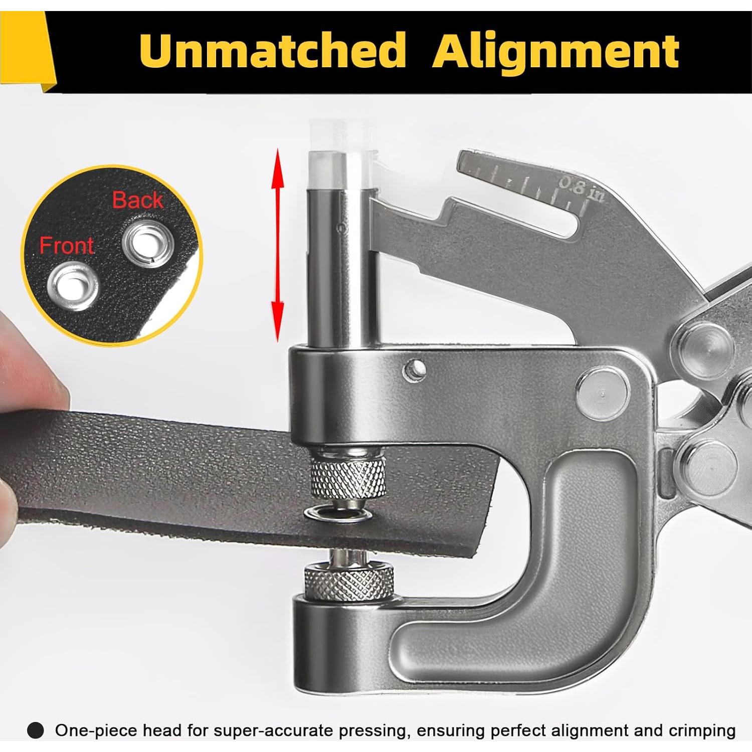 Kit de Herramientas para Ojetes BISUOSHI con Perforador 200 Ojetes 6mm