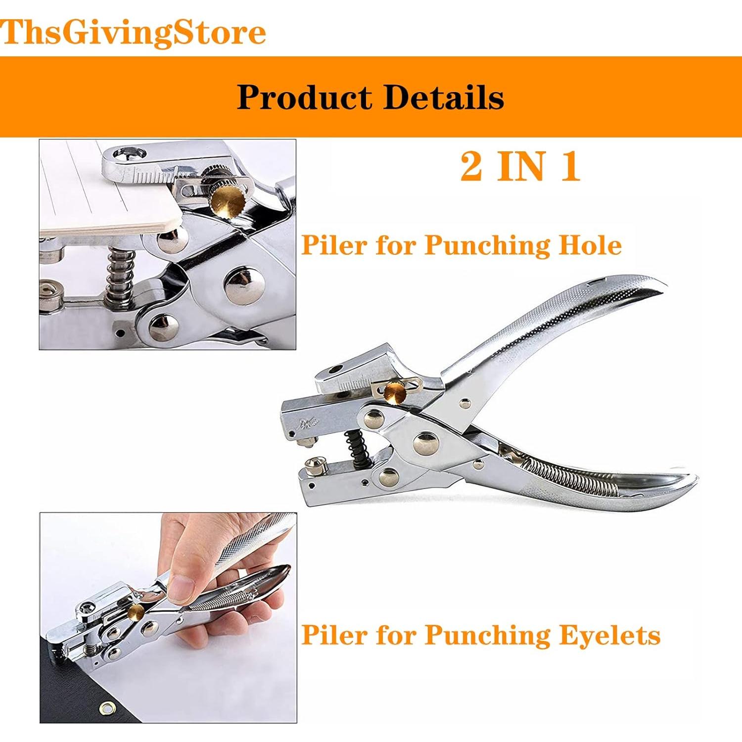 Kit de Ojetes de Metal 100 Pcs con Alicates ThsGivingStore