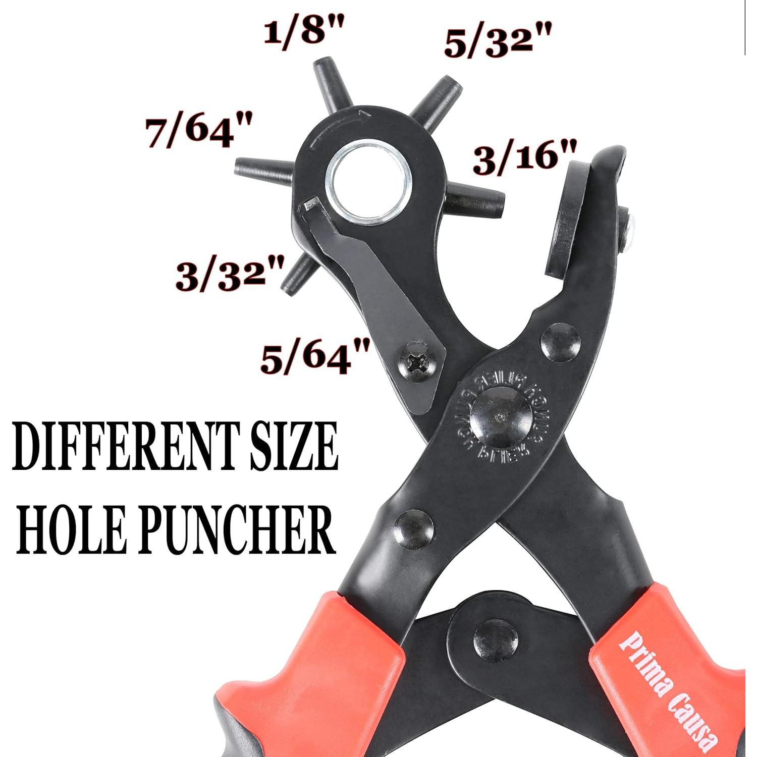 Perforador de Agujeros para Cinturones Prima Causa - Ajustable y Resistente