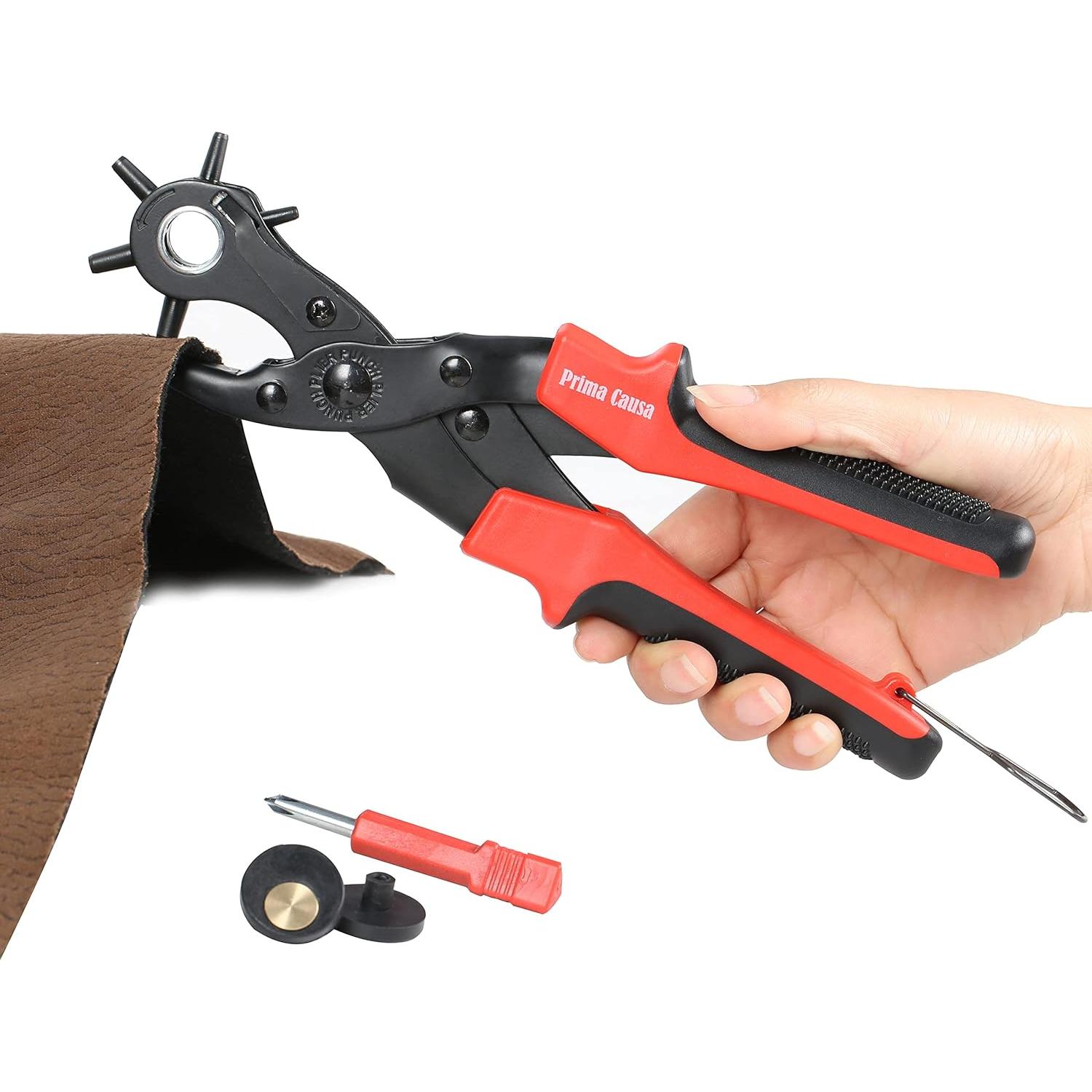 Perforador de Agujeros para Cinturones Prima Causa - Ajustable y Resistente