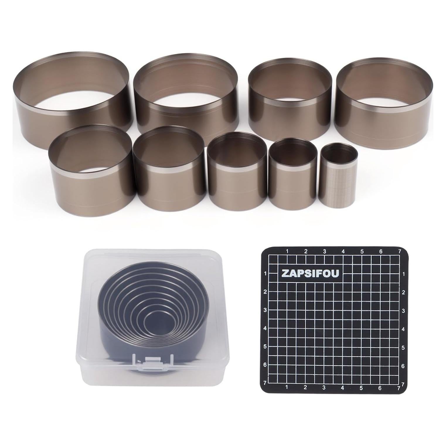 Juego de Herramientas de Corte Circular ZAPSIFOU 9 Piezas 15-55mm