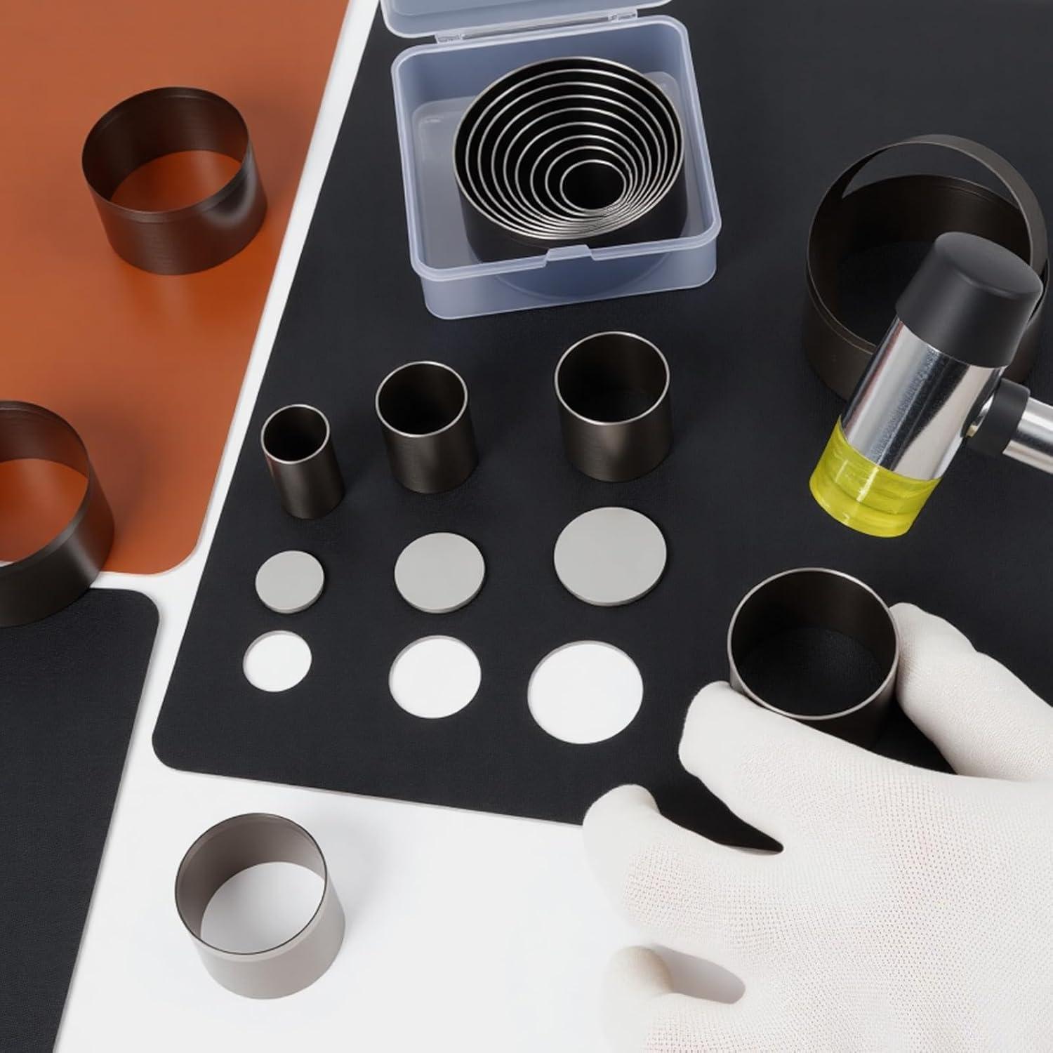 Juego de Herramientas de Corte Circular ZAPSIFOU 9 Piezas 15-55mm