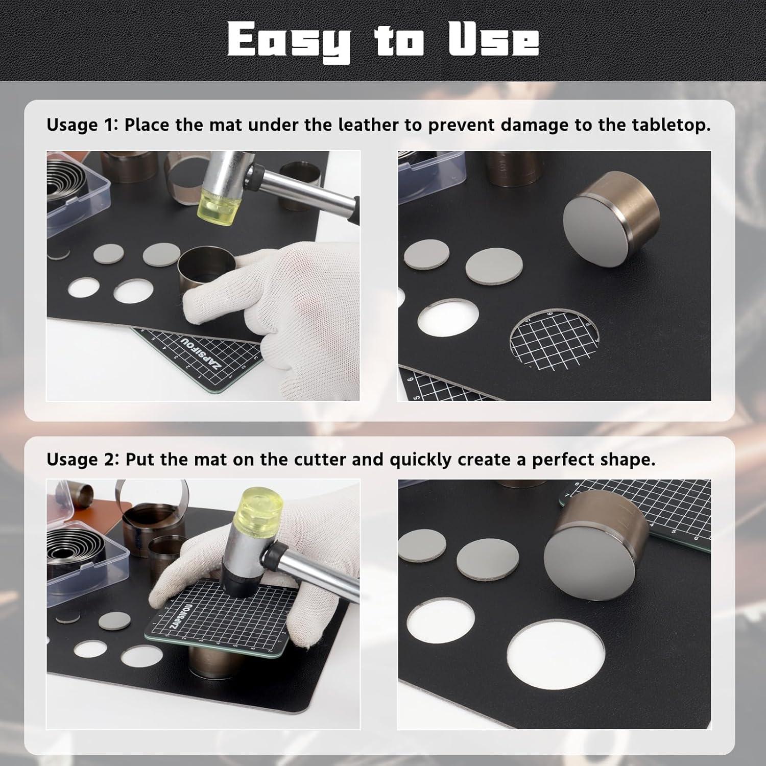 Juego de Herramientas de Corte Circular ZAPSIFOU 9 Piezas 15-55mm