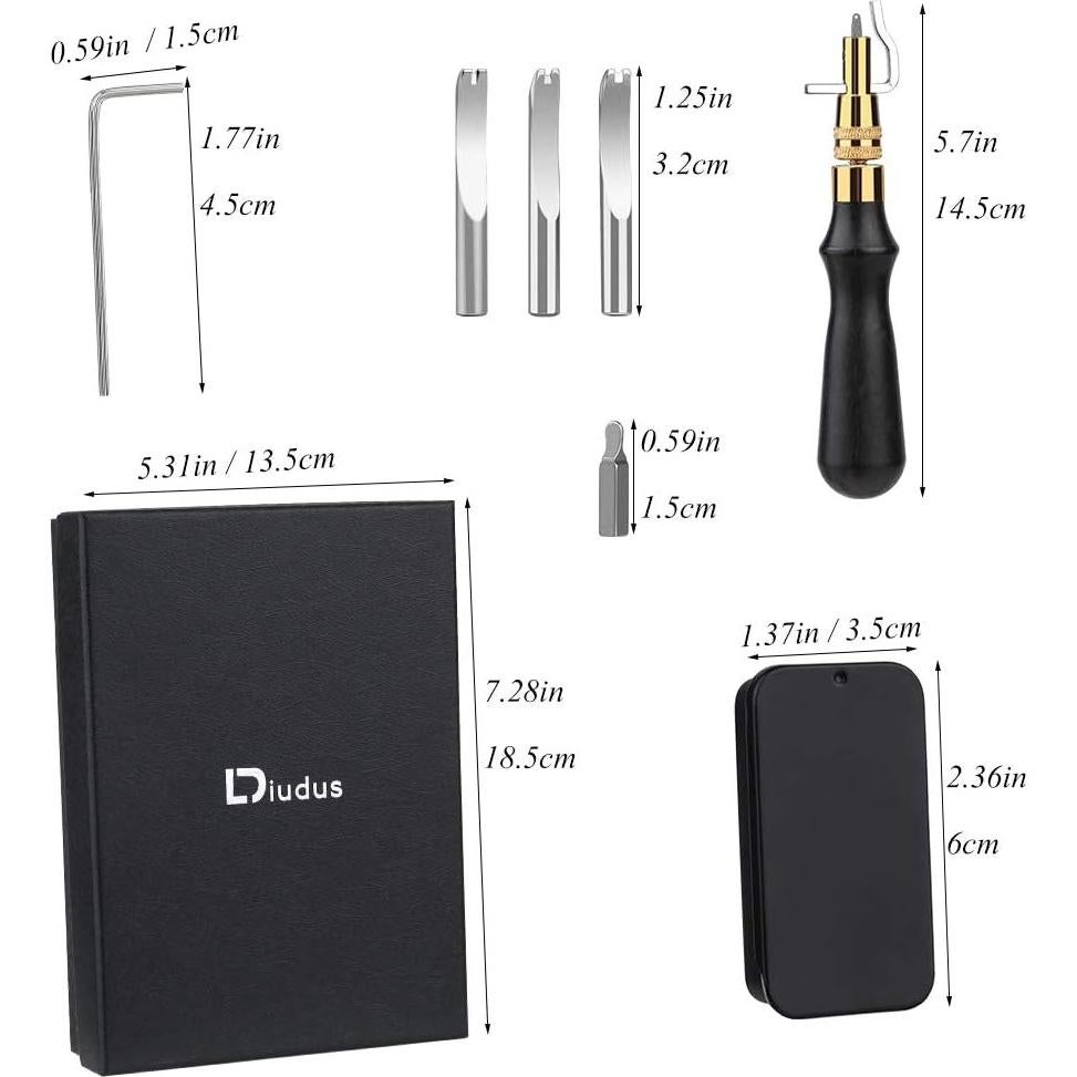 Herramienta de Ajuste 7 en 1 DIUDUS para Costura en Cuero