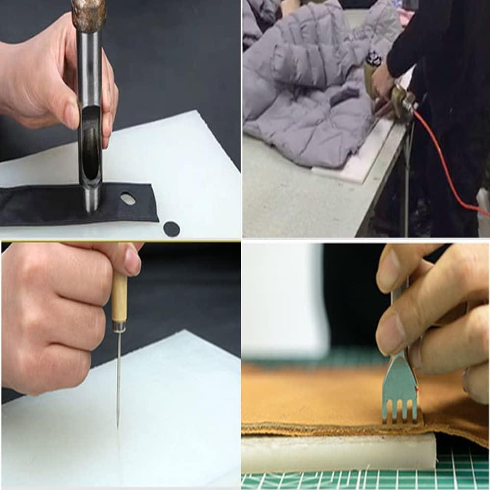 Almohadilla de Perforación de Cuero Auniwaig 30x20cm Plástico