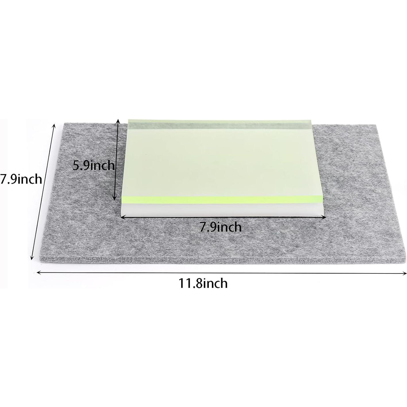 Suwimut 3 Almohadillas de Perforación para Cuero - Silenciosas y Absorbentes