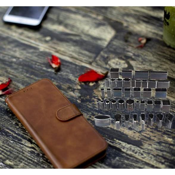 Juego de Cortadores de Agujeros Huecos AYNEFY 39 Piezas para Cuero