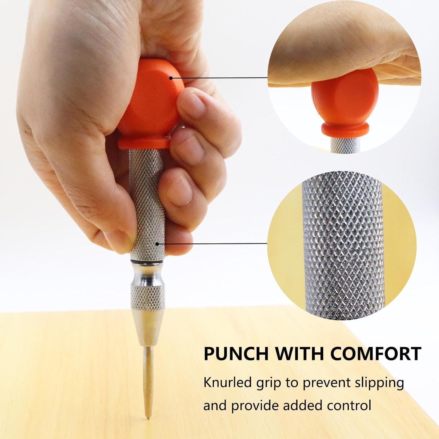 Juego de 2 Piezas Punzón Central Automático WHLLING 12.7 cm