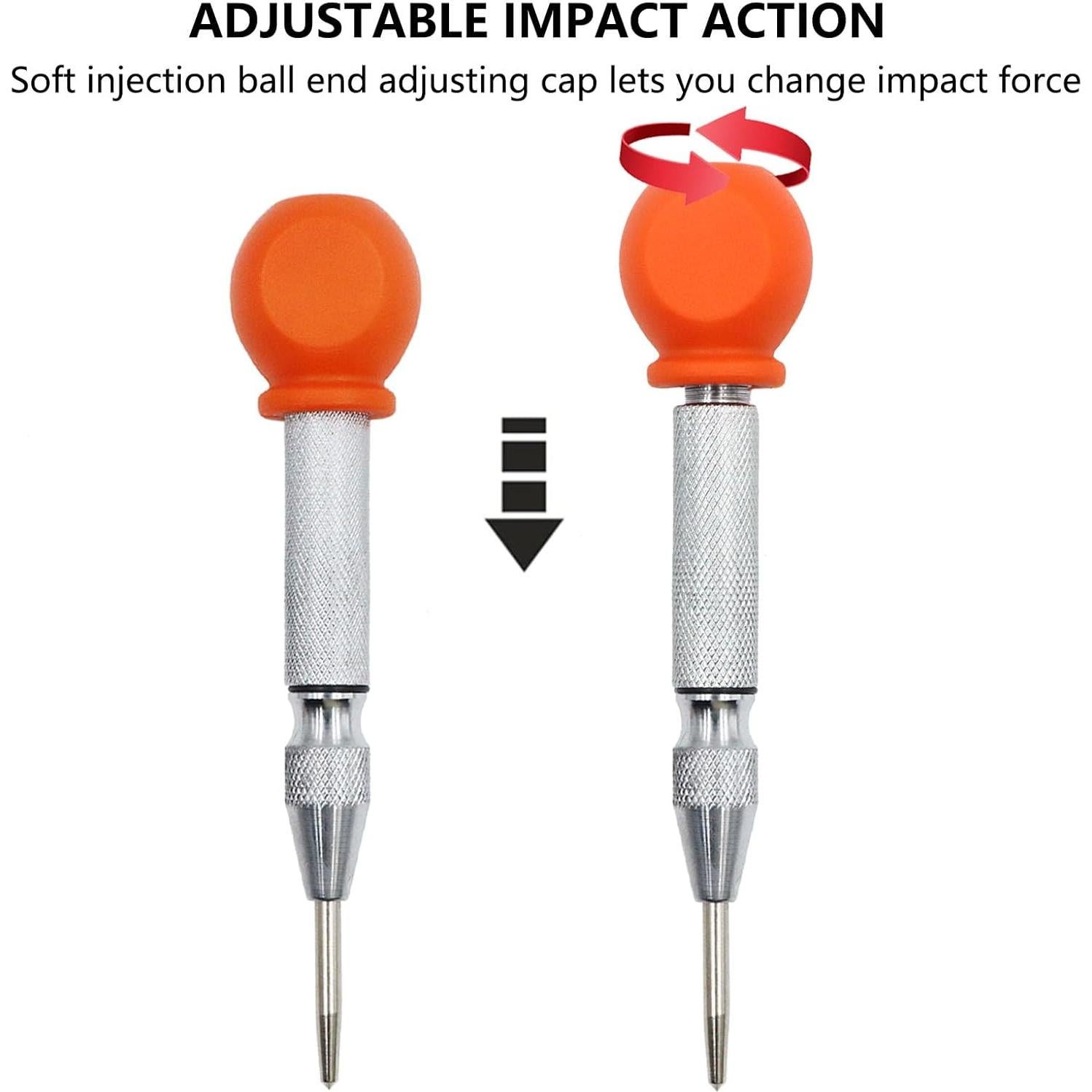 Juego de 2 Piezas Punzón Central Automático WHLLING 12.7 cm