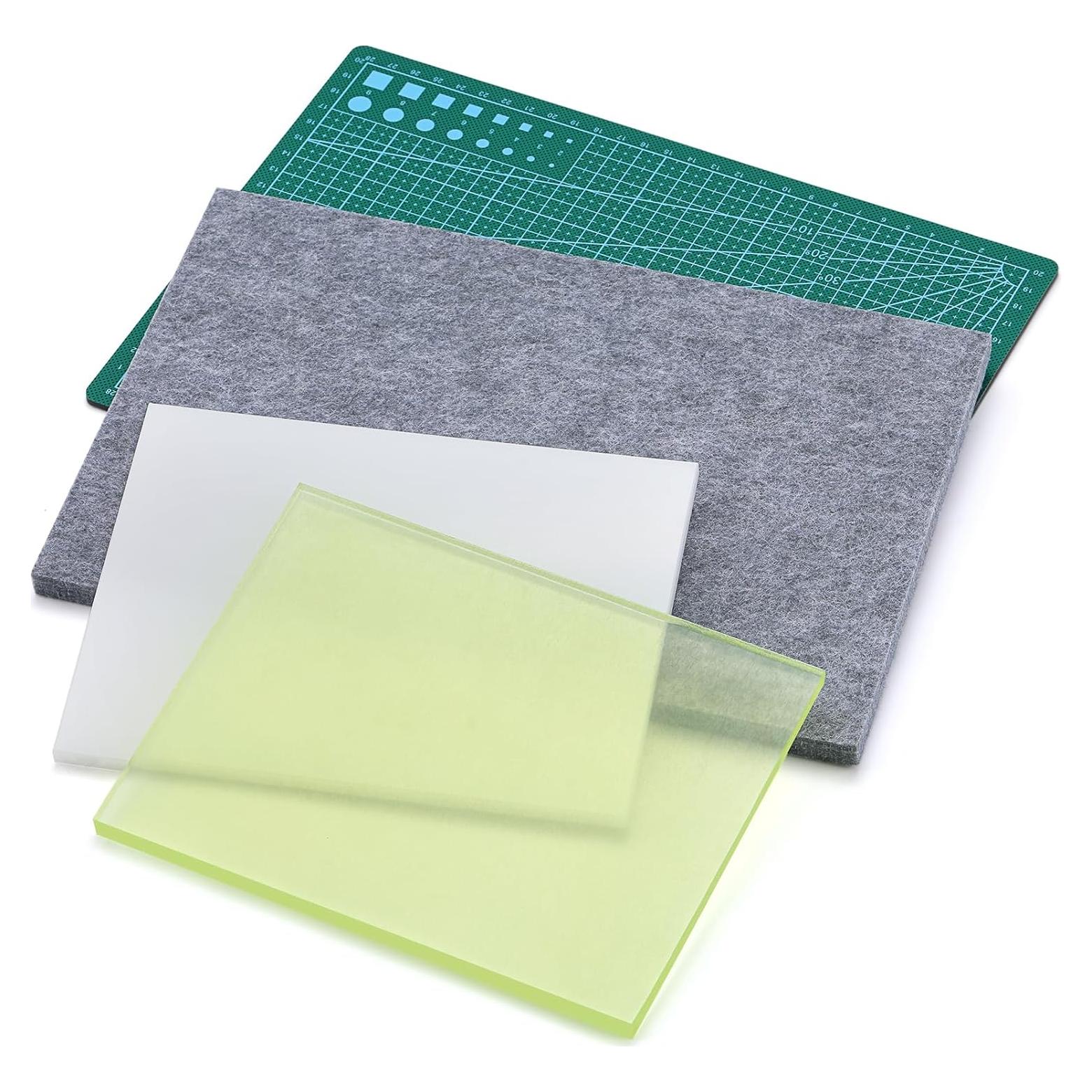 Juego de Almohadillas de Perforación de Cuero Yizzvb A4