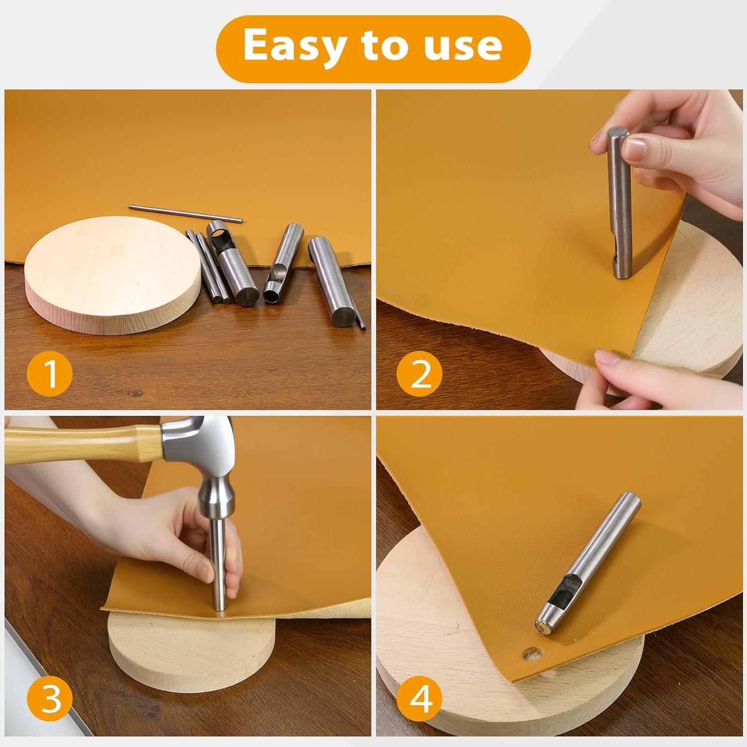 Perforador de Agujeros de Cuero TI - 1.5mm Acero al Carbono