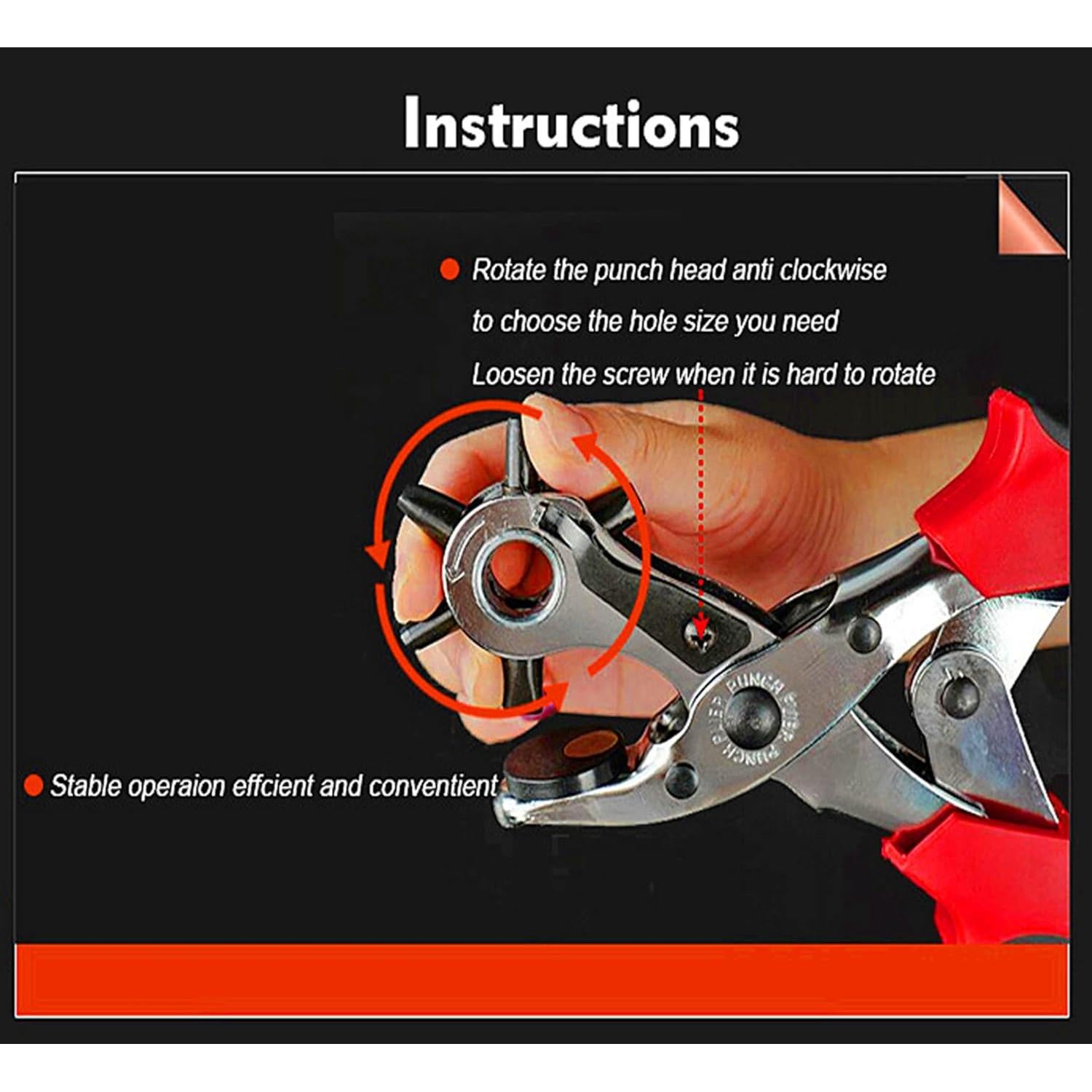 Perforadora de Agujeros de Cuero Xiyesang - 6 Tamaños