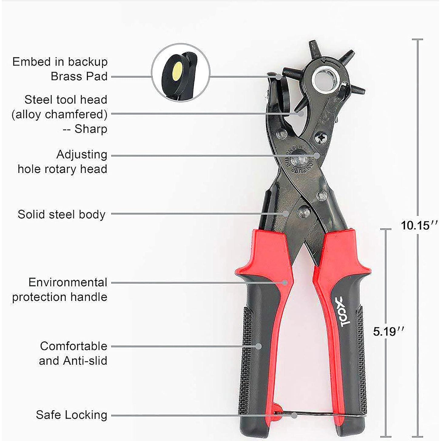 Perforadora de Agujeros de Cuero Xiyesang - 6 Tamaños